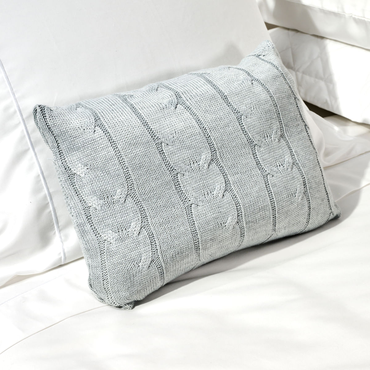 01 01 0539 Capa Almofada 30x40 TricotFrape Me Cinza Claro 001
